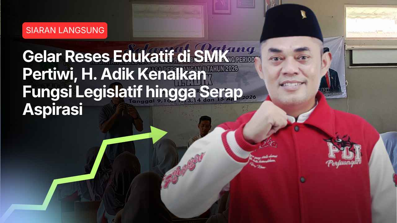 Gelar Reses Edukatif di SMK Pertiwi, H. Adik Kenalkan Fungsi Legislatif hingga Serap Aspirasi
