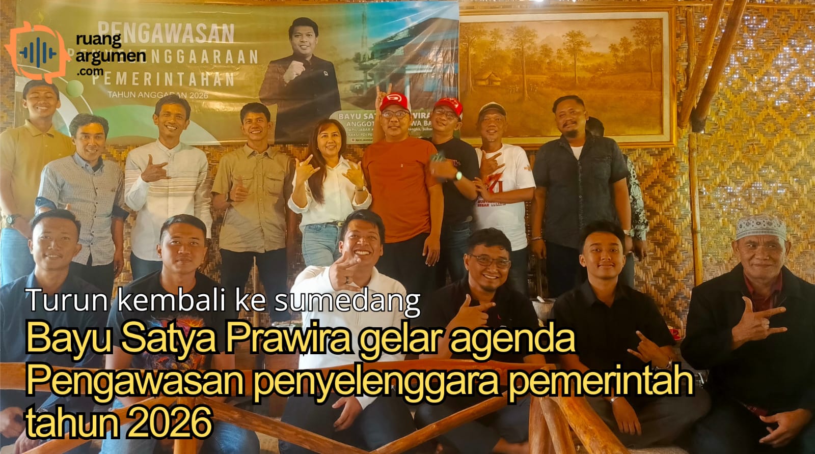 Turun Kembali  ke Sumedang, Bayu Satya Prawira Gelar Pengawasan Penyelenggaraan Pemerintahan Tahun 2