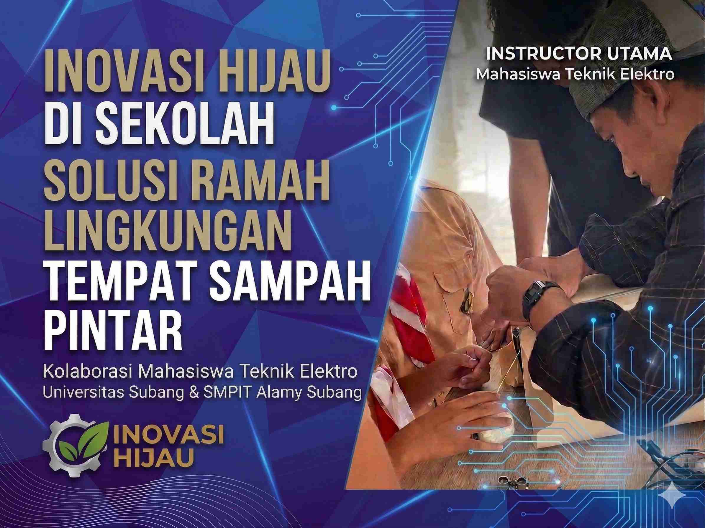 Inovasi Hijau Teknik Elektro Unsub: Hadirkan Tempat Sampah Pintar di Sekolah