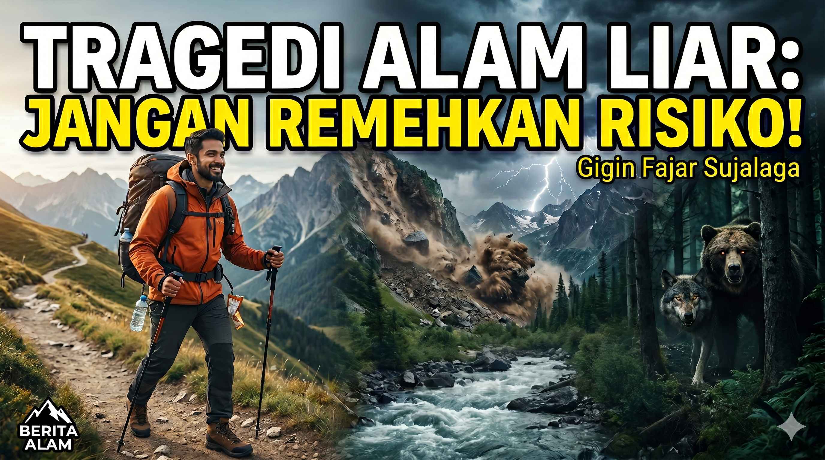 Gigin Tekankan Pentingnya Manajemen Risiko agar Petualangan di Alam Liar Tak Berujung Tragedi