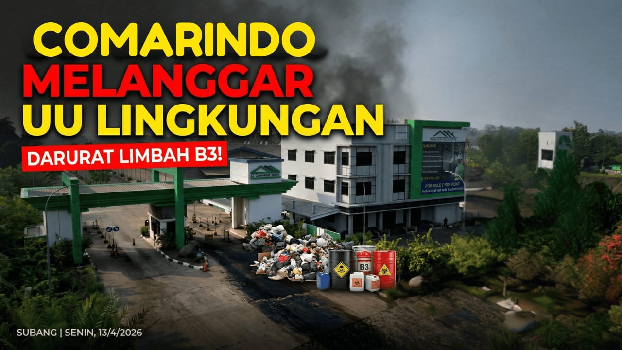 Abaikan Kelola Sampah dan Limbah B3, Kawasan Industri Comarindo Langgar UU Lingkungan Hidup