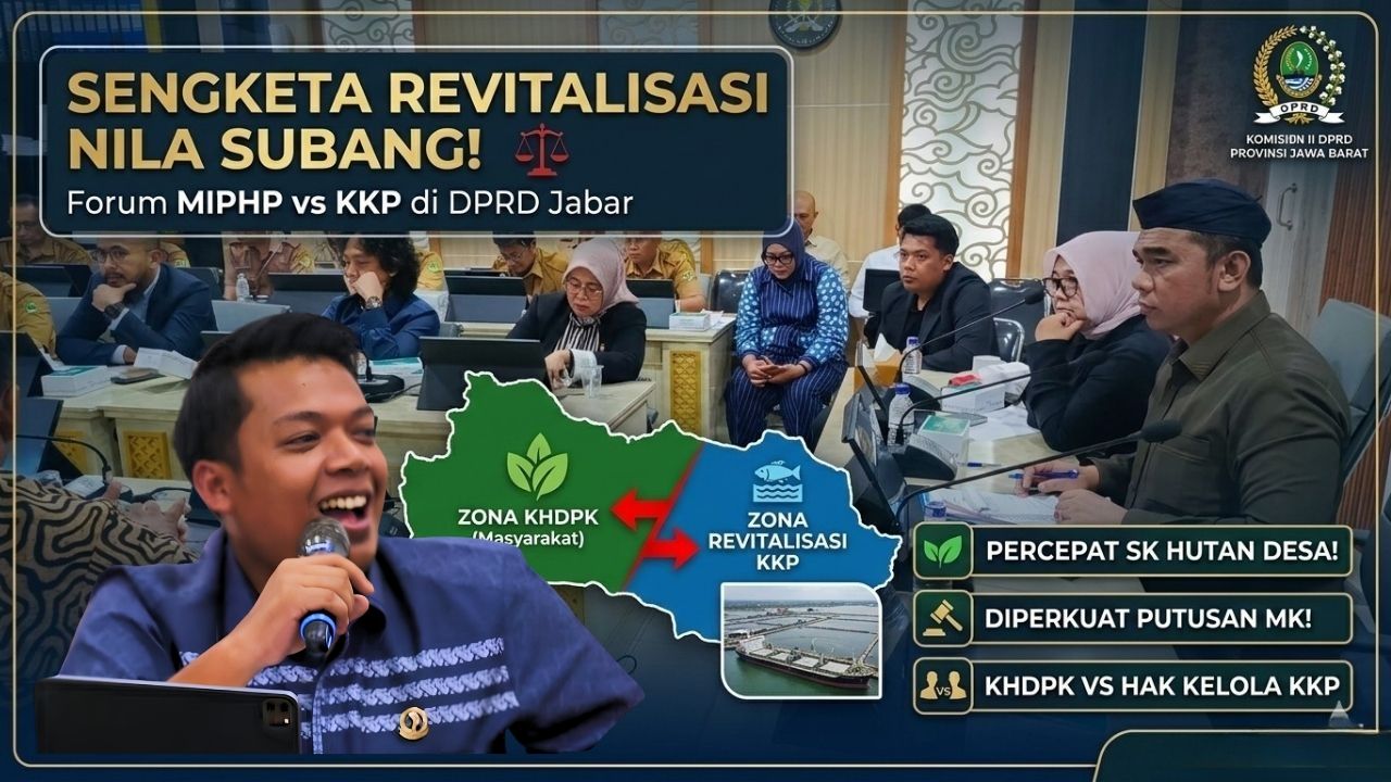 Anggota Komisi II DPRD Jabar Bayu SP terima audiensi tolak dominasi korporasi di revitalisasi tambak